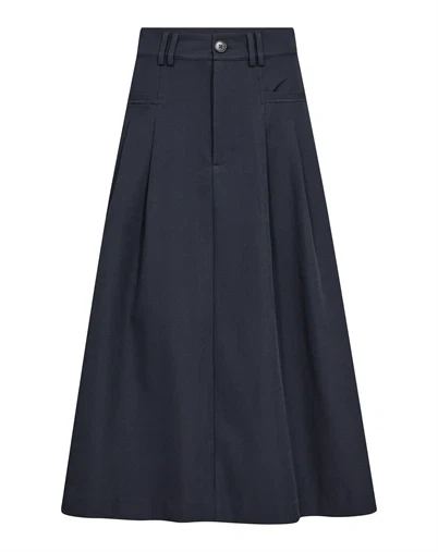 Co'Couture - LunaCC New Pocket Pleat Nederdel - Navy 